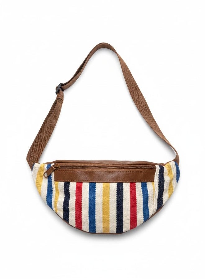 نومادو  حقائب نومادو كروس بودي للنساء - حقيبة كروس بودي وحقيبة خصر في آن واحد، حزام قابل للتعديل، حقيبة سفر خفيفة الوزن وواسعة، حقيبة خصر متينة من قماش الجاكار للأمهات - Image 1